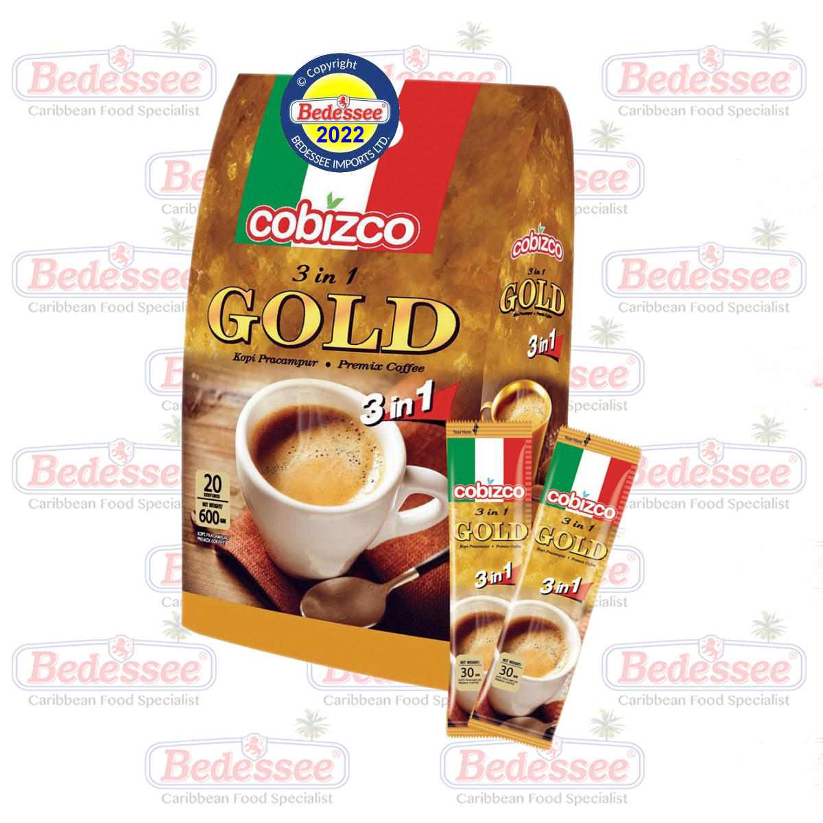 COFFEE GOLD 3 IN 1 PKTS