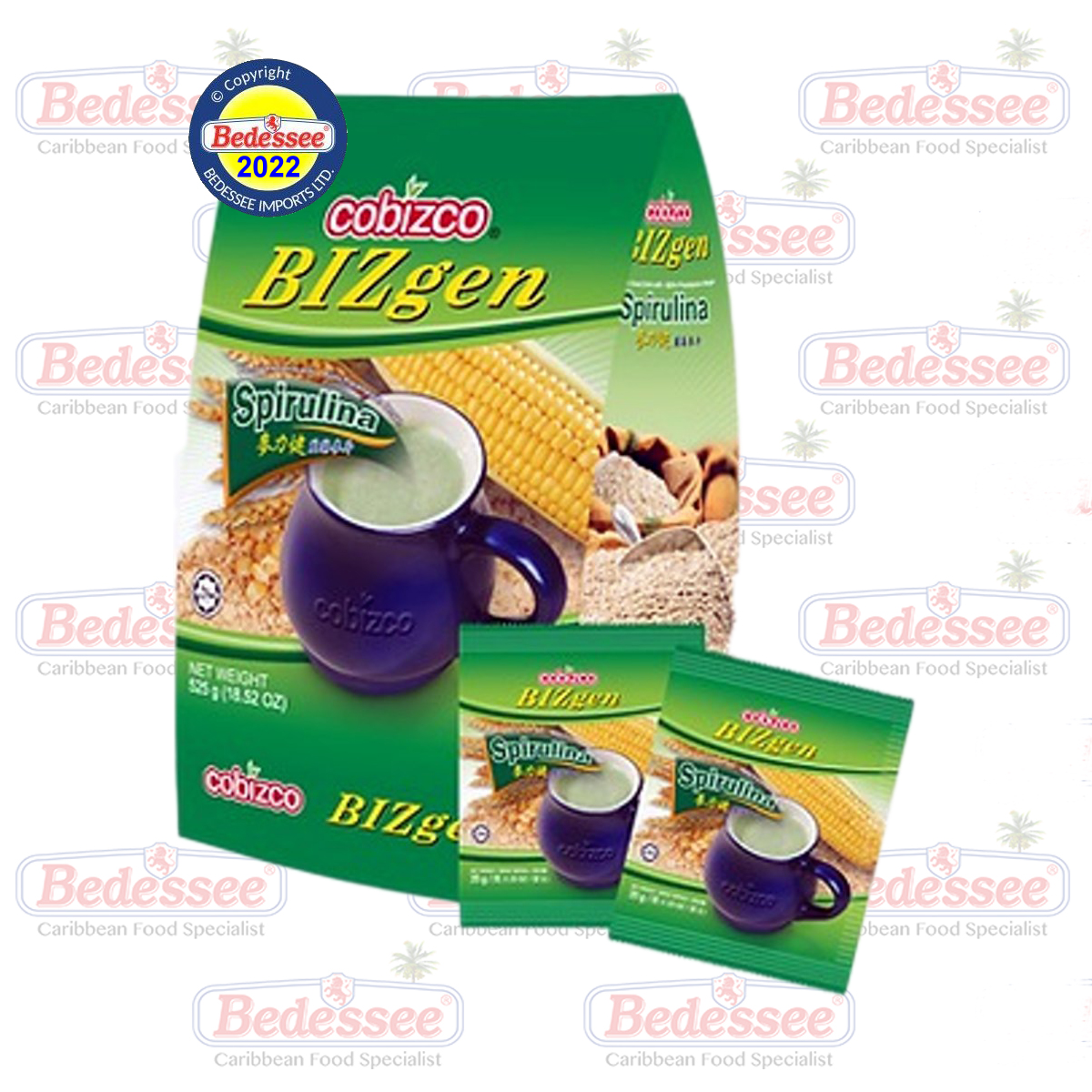 CEREAL DRINK WITH SPIRULINA