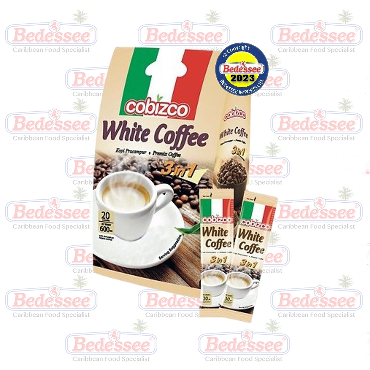 COFFEE WHITE 3 IN 1 PKTS