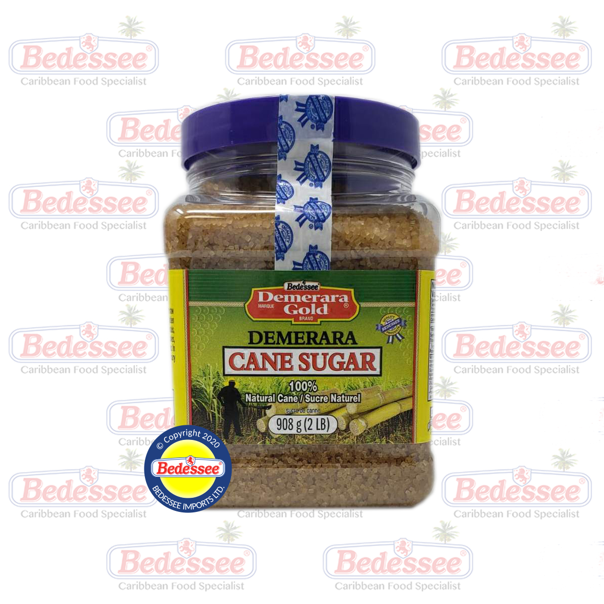SUGAR DEMERARA JAR 2 LB